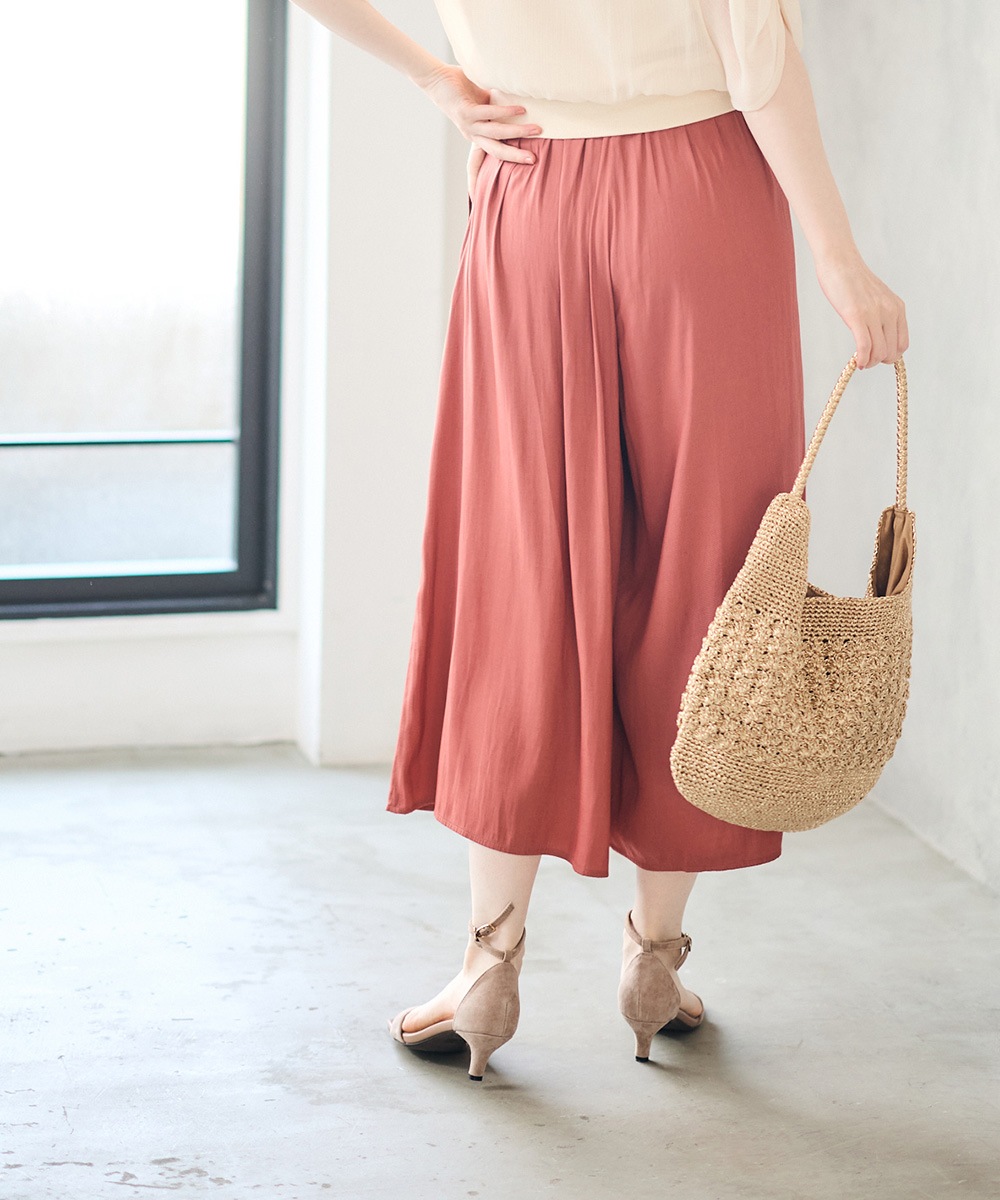 SALE】割繊デシンフレアパンツ - 12Twelve Agenda(トゥエルブ
