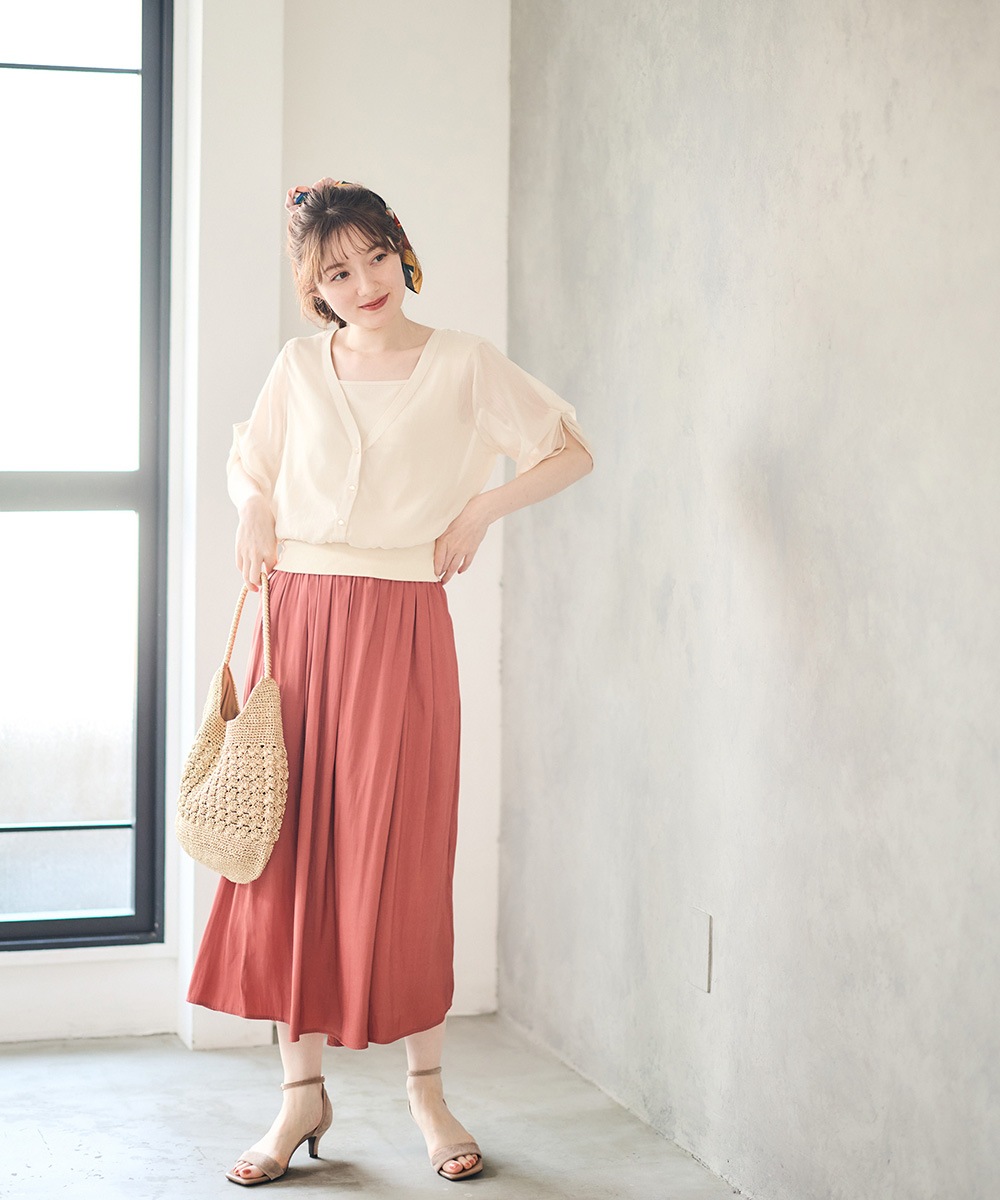 SALE】割繊デシンフレアパンツ - 12Twelve Agenda(トゥエルブ