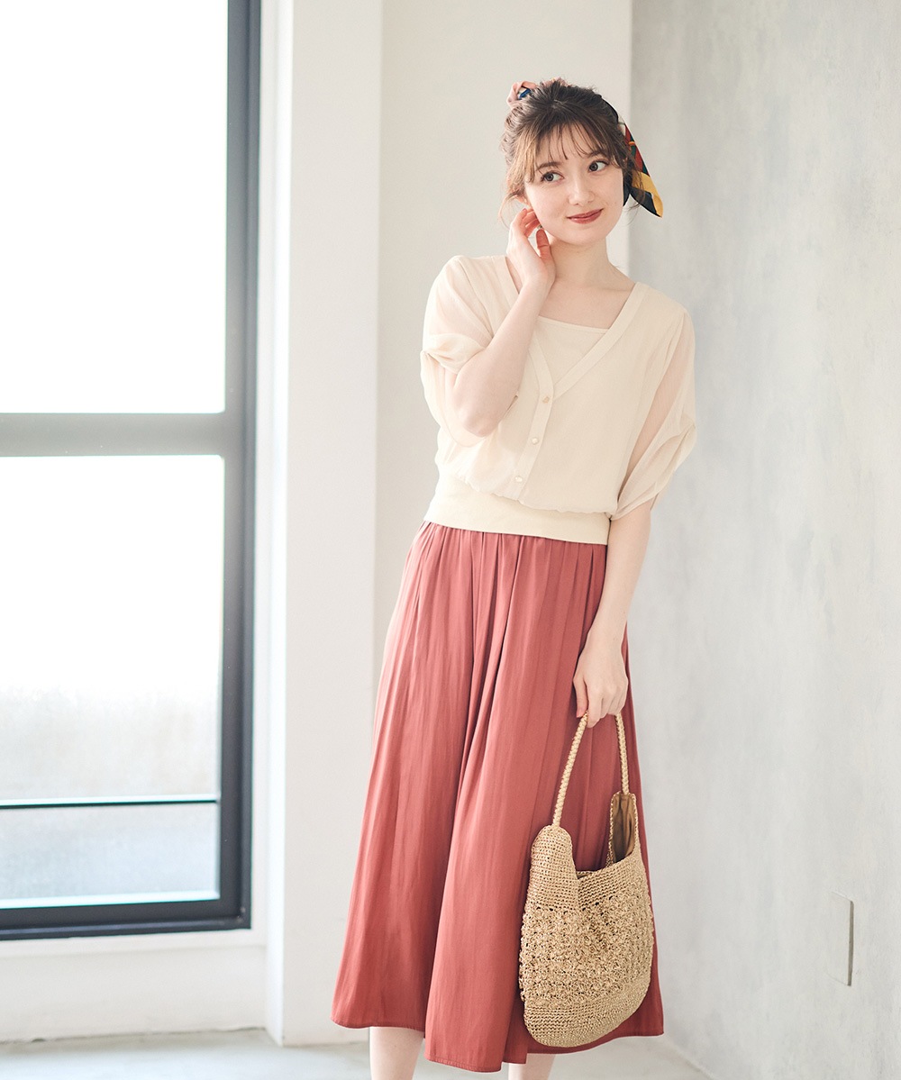 SALE】割繊デシンフレアパンツ - 12Twelve Agenda(トゥエルブ SALE】割繊デシンフレアパンツ - 12Twelve Agenda(トゥエルブ