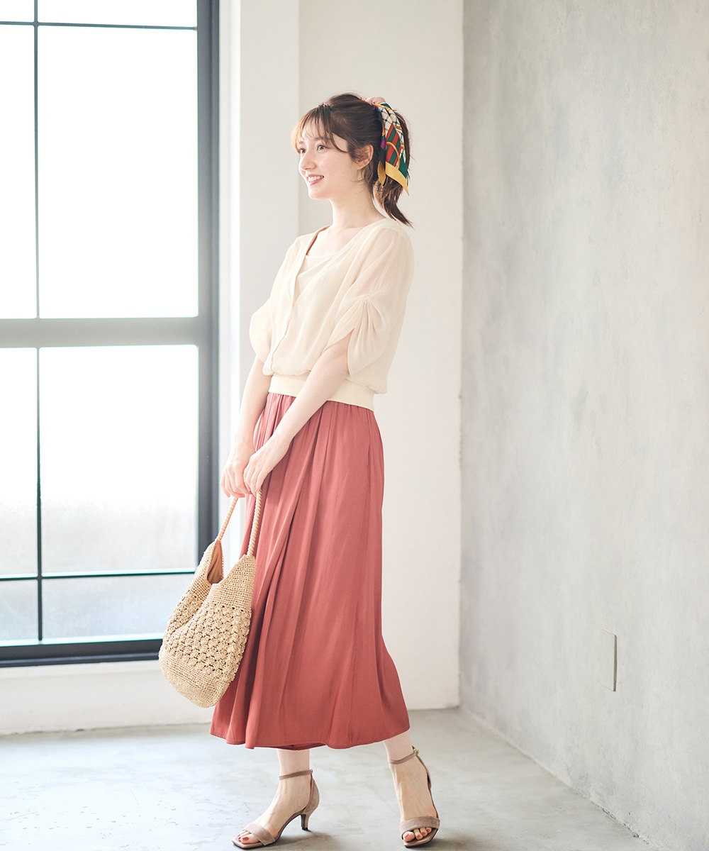 SALE】割繊デシンフレアパンツ - 12Twelve Agenda(トゥエルブ