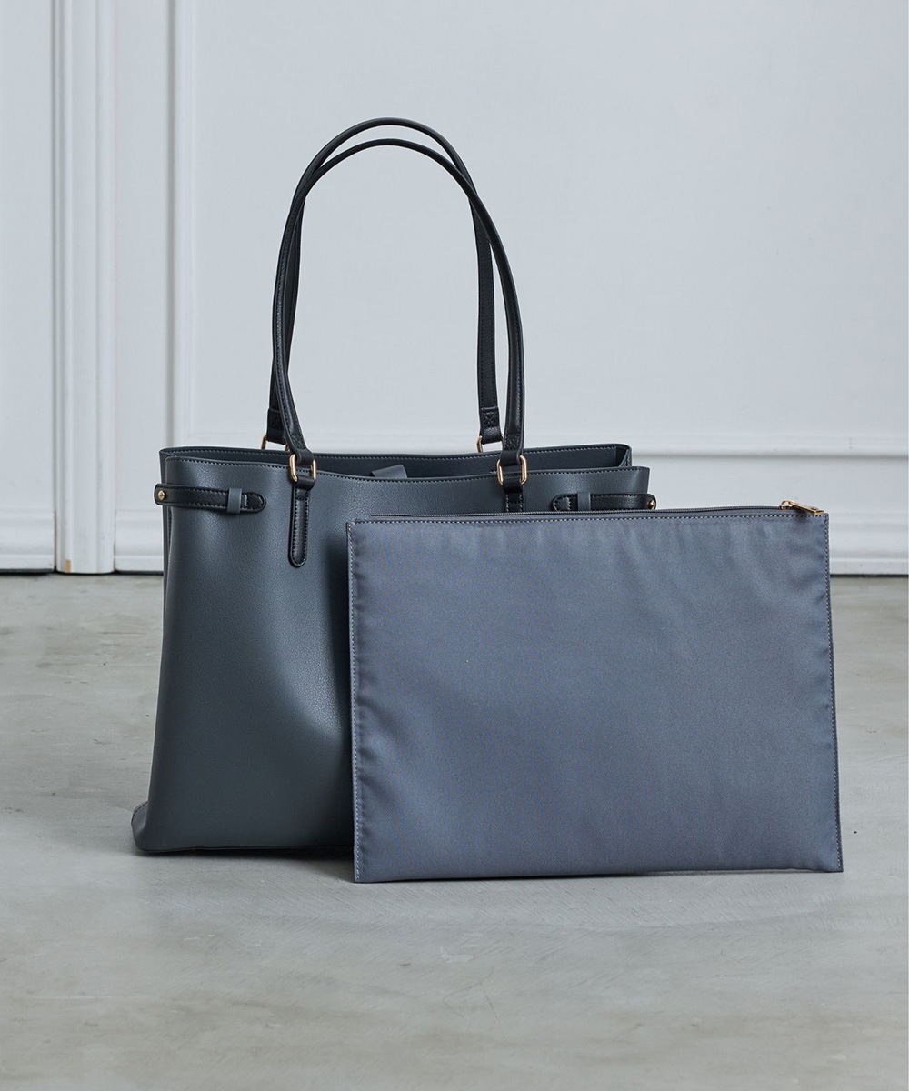 大容量配色ベルトA4バッグ - 12Twelve Agenda(トゥエルブアジェンダ