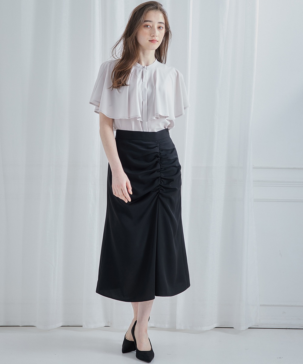 大きな取引 SALE】フロントギャザースカ―ト - Agenda(トゥエルブ 12Twelve レディースウェア