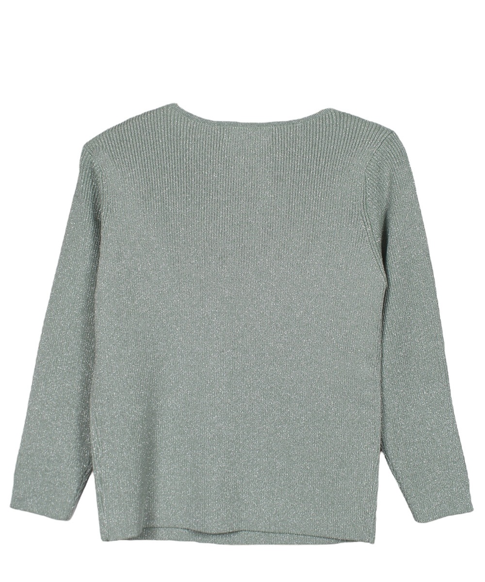 SALE】アシメタックラメリブ7分袖ニットプルオーバー - 12Twelve