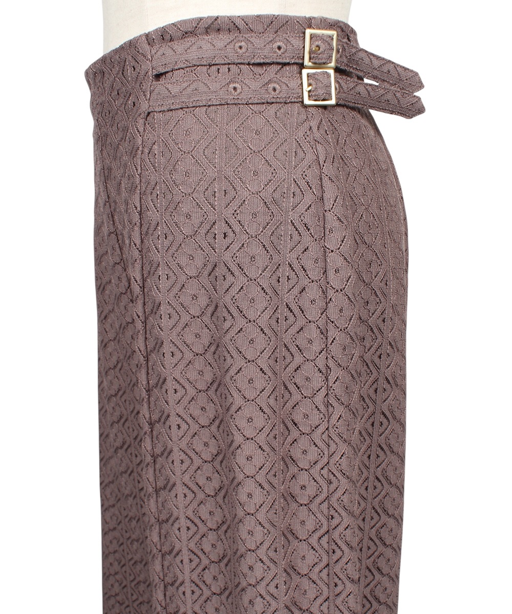 SALE】サイドベルトレースワイドパンツ - 12Twelve Agenda(トゥエルブ