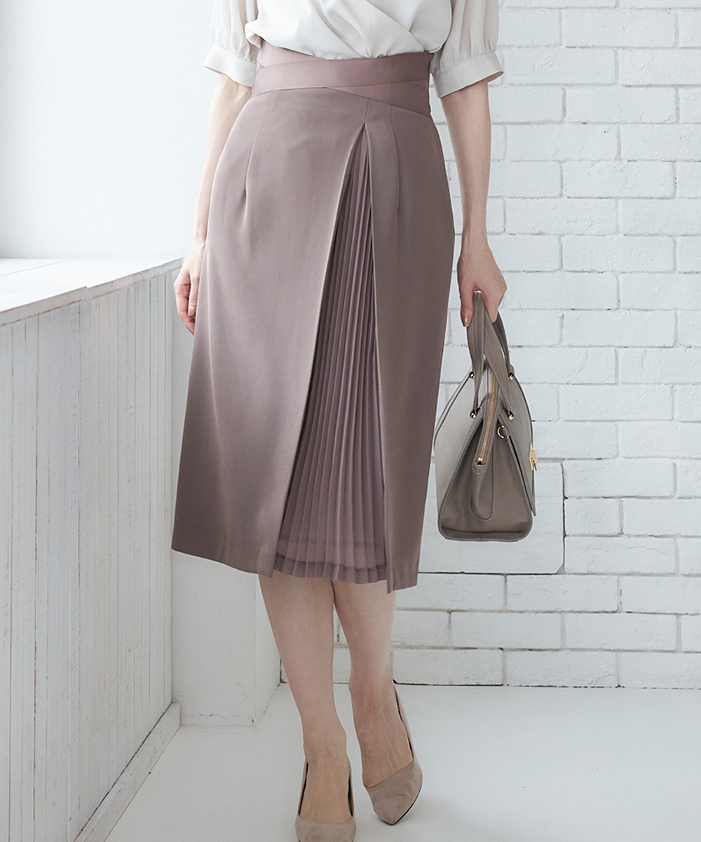 SALE】ウエストクロスプリーツ切替スカート - 12Twelve Agenda