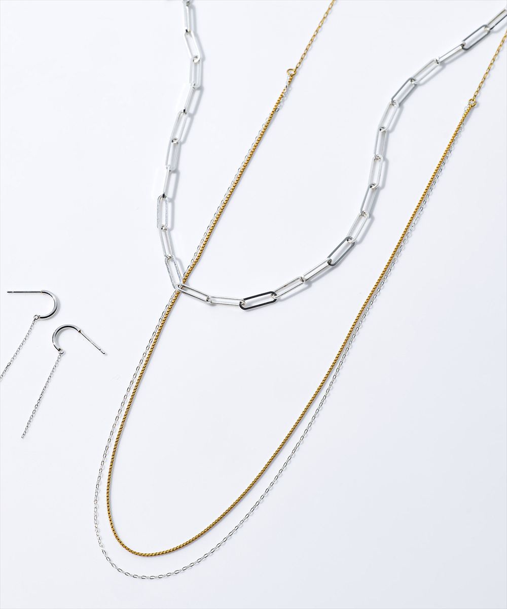 ロング2wayバイカラーチェーンネックレス - 12Twelve Agenda