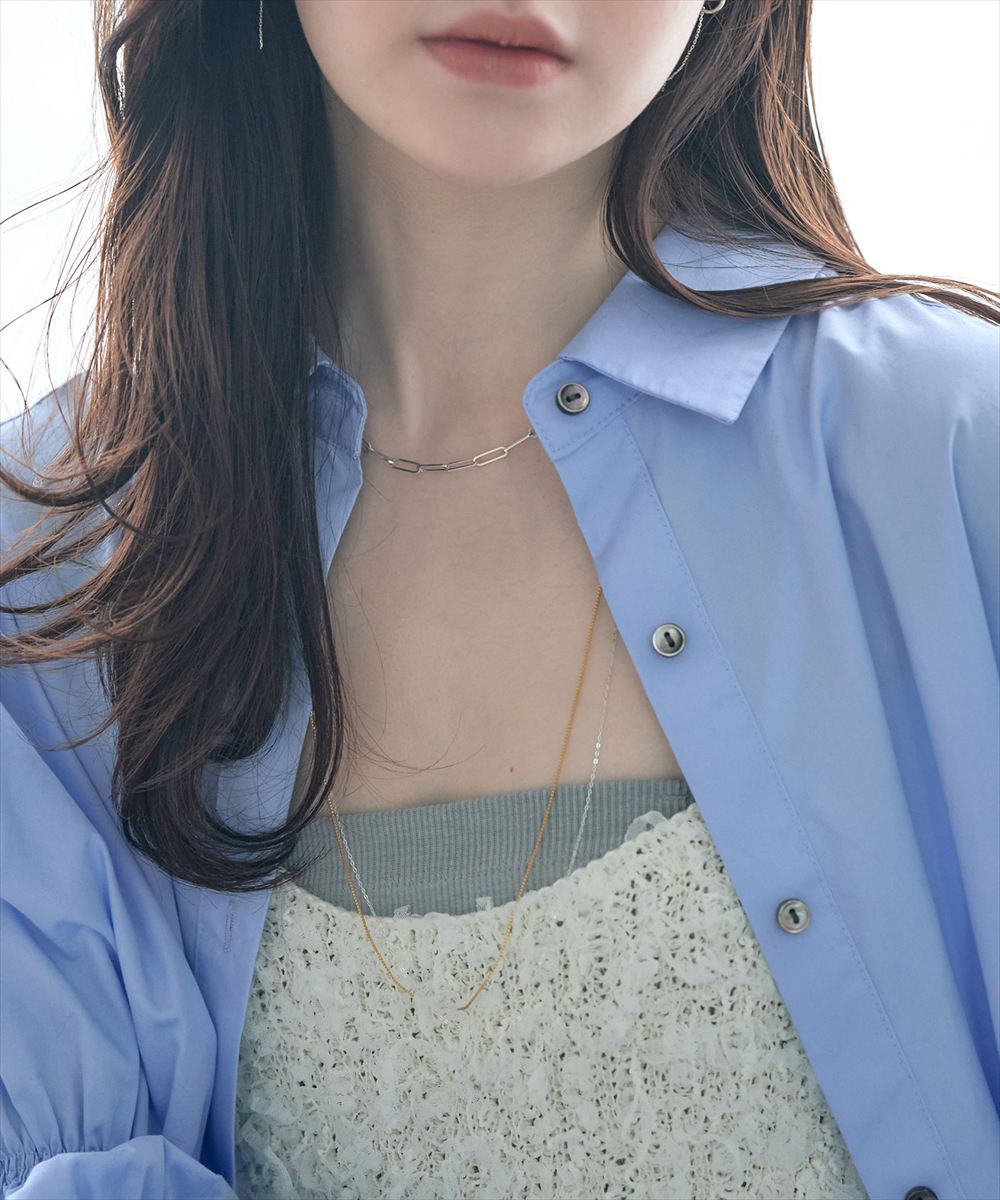 ロング2wayバイカラーチェーンネックレス - 12Twelve Agenda