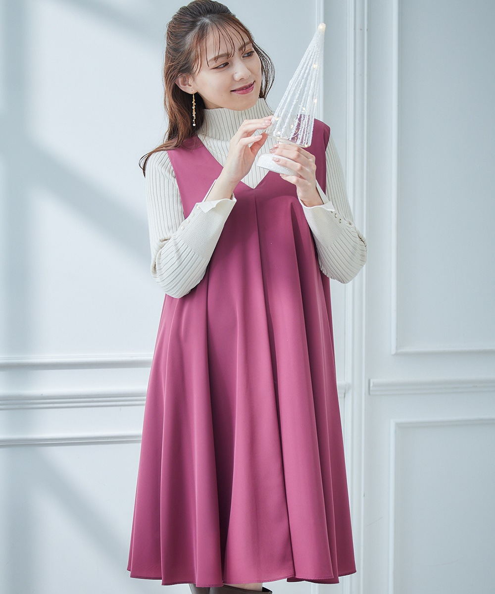 SALE】VネックAラインワンピース - 12Twelve Agenda