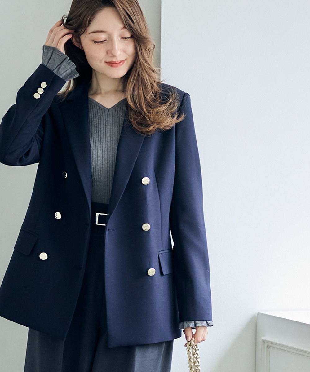 ジャケット・アウター melty ウォッシャブルダブルクロステーラードジャケット - 12Twelve Agenda