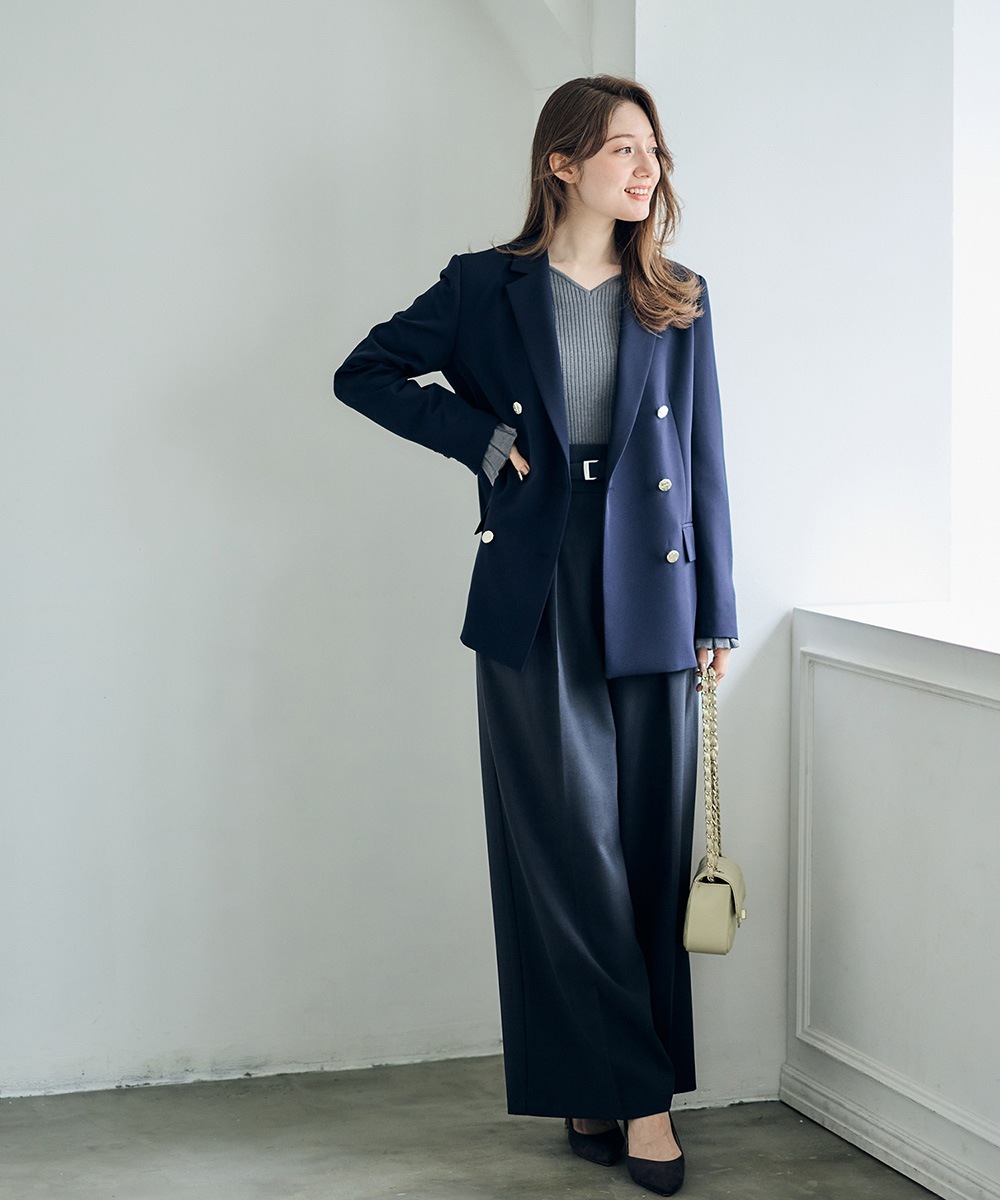 Ujoh ダブルテーラードジャケット 中古・古着通販】UJOH (ウジョー) 4ボタンウールダブルジャケット