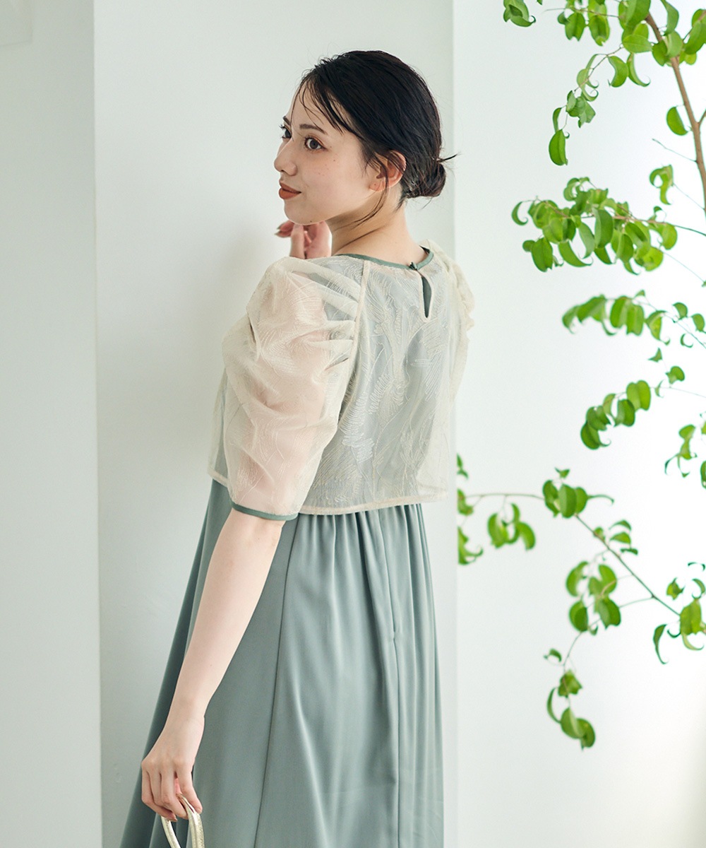 ボリュームスリーブレースボレロブラウス - 12Twelve Agenda