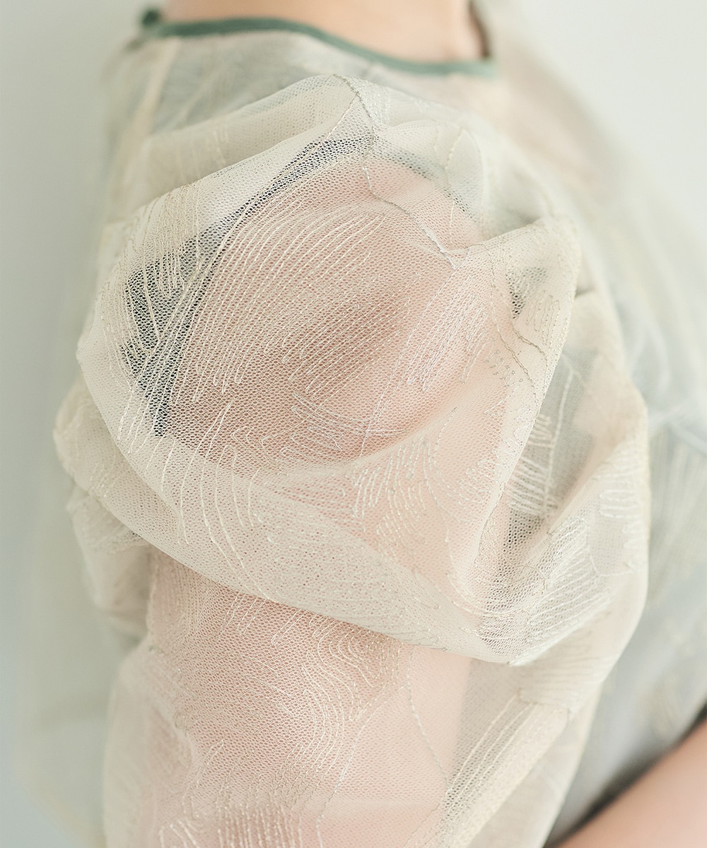 ボリュームスリーブレースボレロブラウス - 12Twelve Agenda