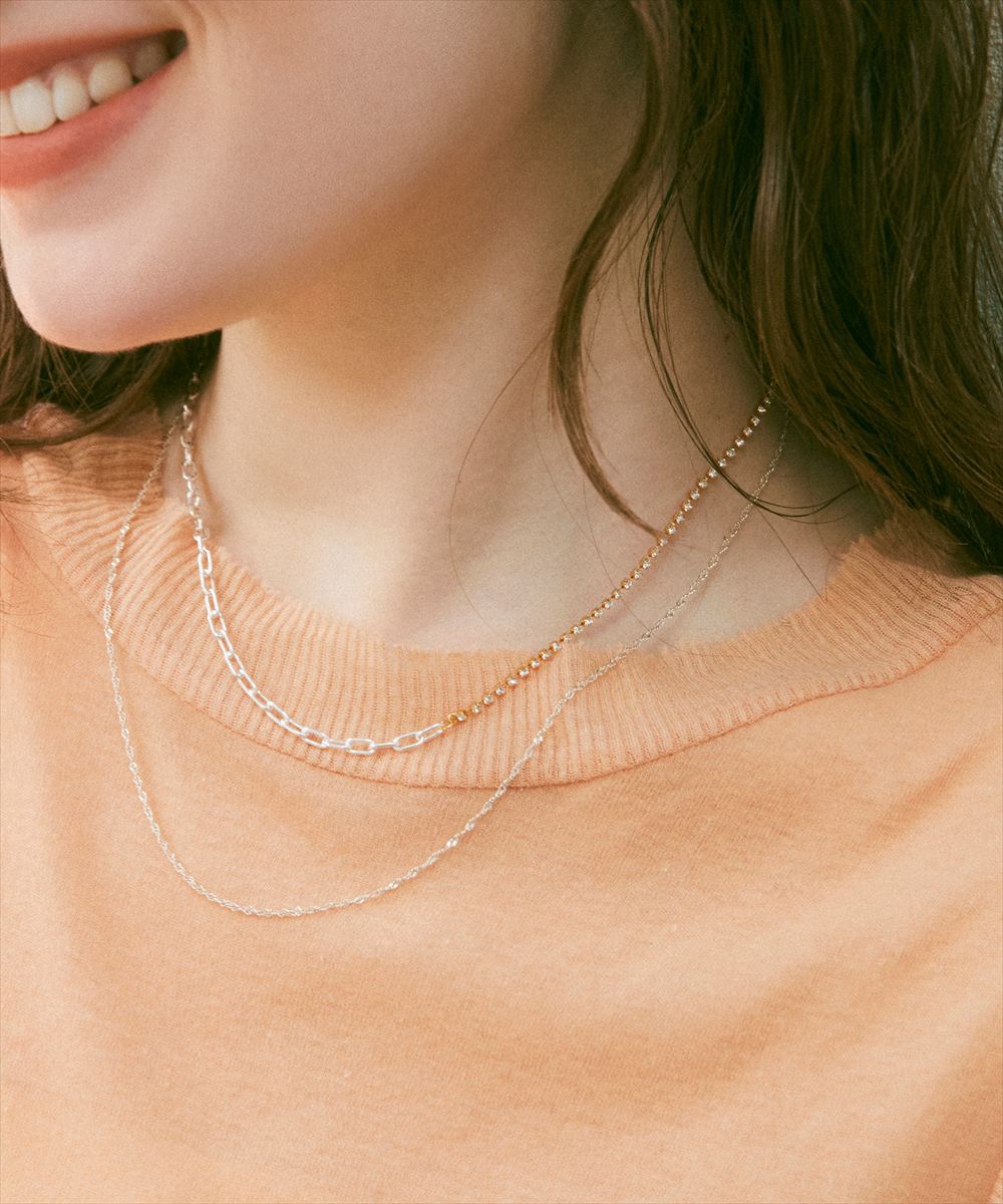 シルバーネックレス　Sv925 SV925〉ツイストチェーンネックレス - 12Twelve Agenda