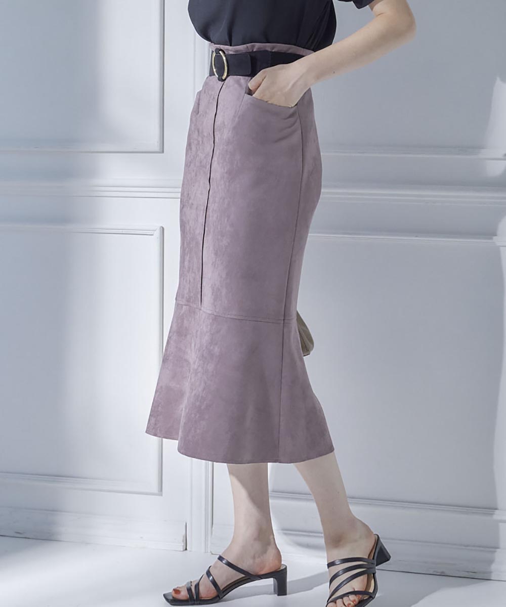 Harrods シルクスカート♡エナメルベルト付き N°21 ヌメロヴェントゥーノ スカート C091 5111 レディース