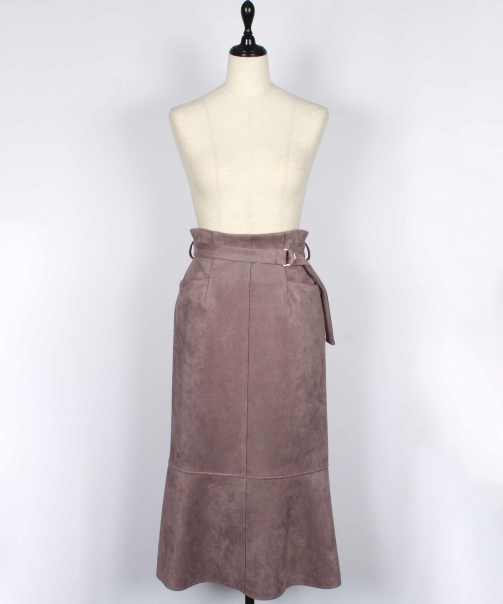 SALE】フェイクスエードベルト付マーメイドスカート - 12Twelve Agenda