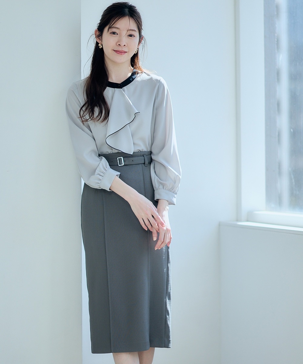 ステッチデザインタイトスカート - 12Twelve Agenda(トゥエルブ