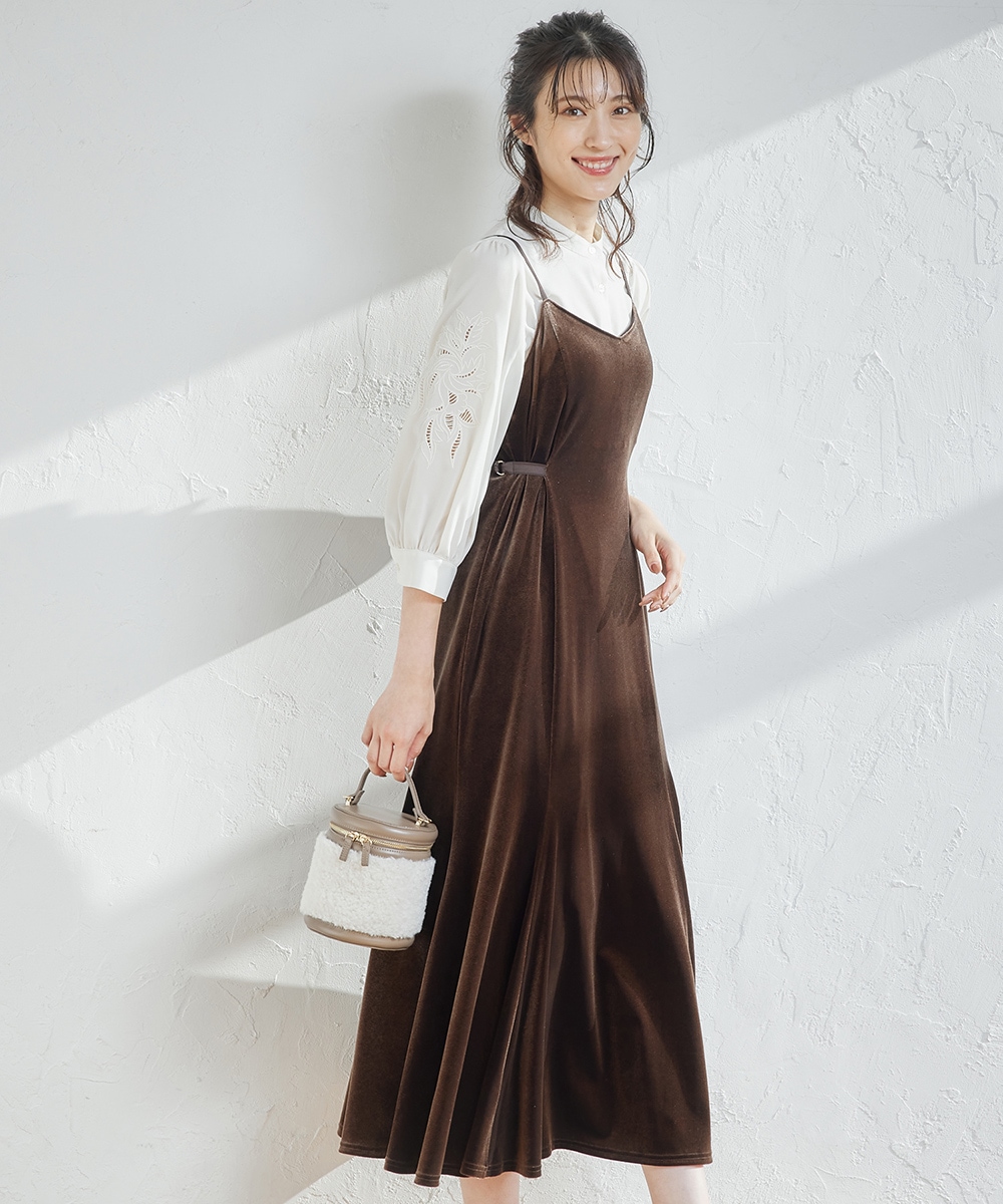 【美品】merry jenny ベロア キャミワンピース ボルドー 美品】merry jenny ベロア キャミワンピース ボルドー - メルカリ