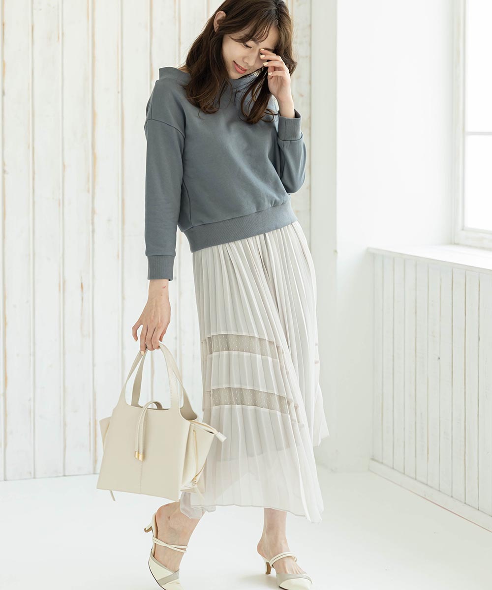 SALE】チュール切替イレヘムプリーツスカート - 12Twelve Agenda