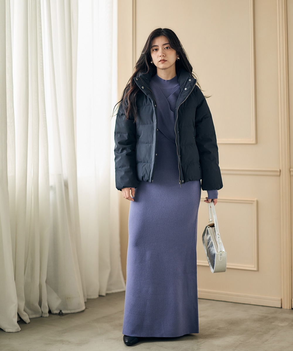 前後2wayカーディガン×ノースリーブワンピースセット - 12Twelve