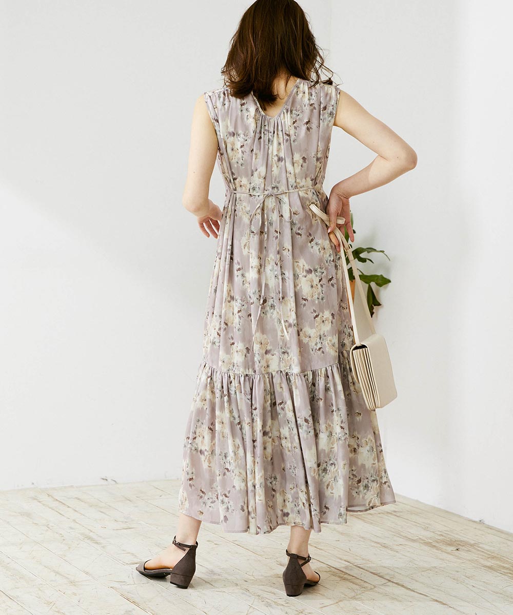 12twelve agenda ロングワンピース 12Twelve Agenda ワンピース ショルダーリボンロングワンピース