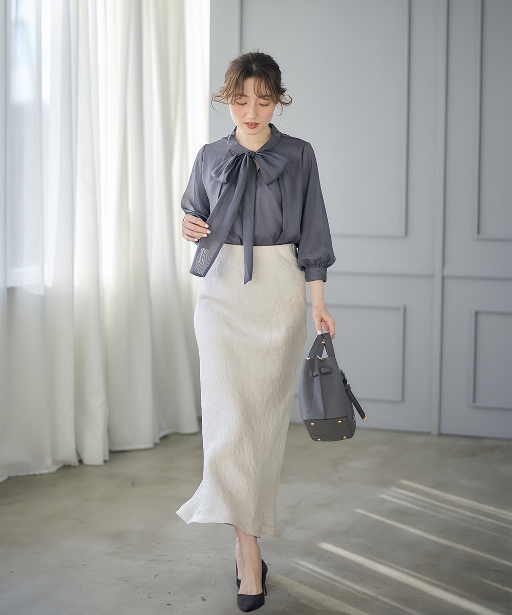 SALE】サテンナロースカート - 12Twelve Agenda(トゥエルブアジェンダ