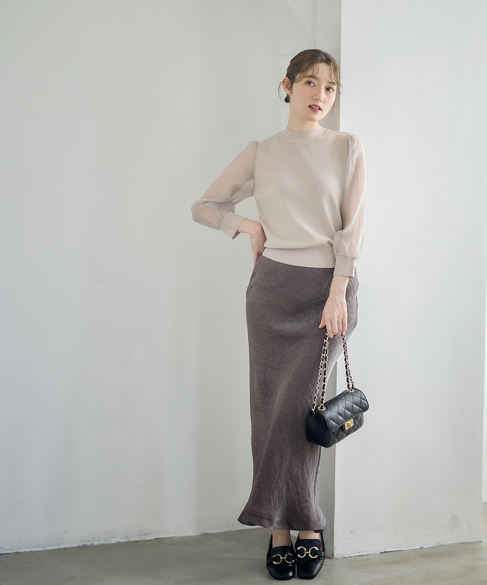 SALE】サテンナロースカート - 12Twelve Agenda(トゥエルブアジェンダ