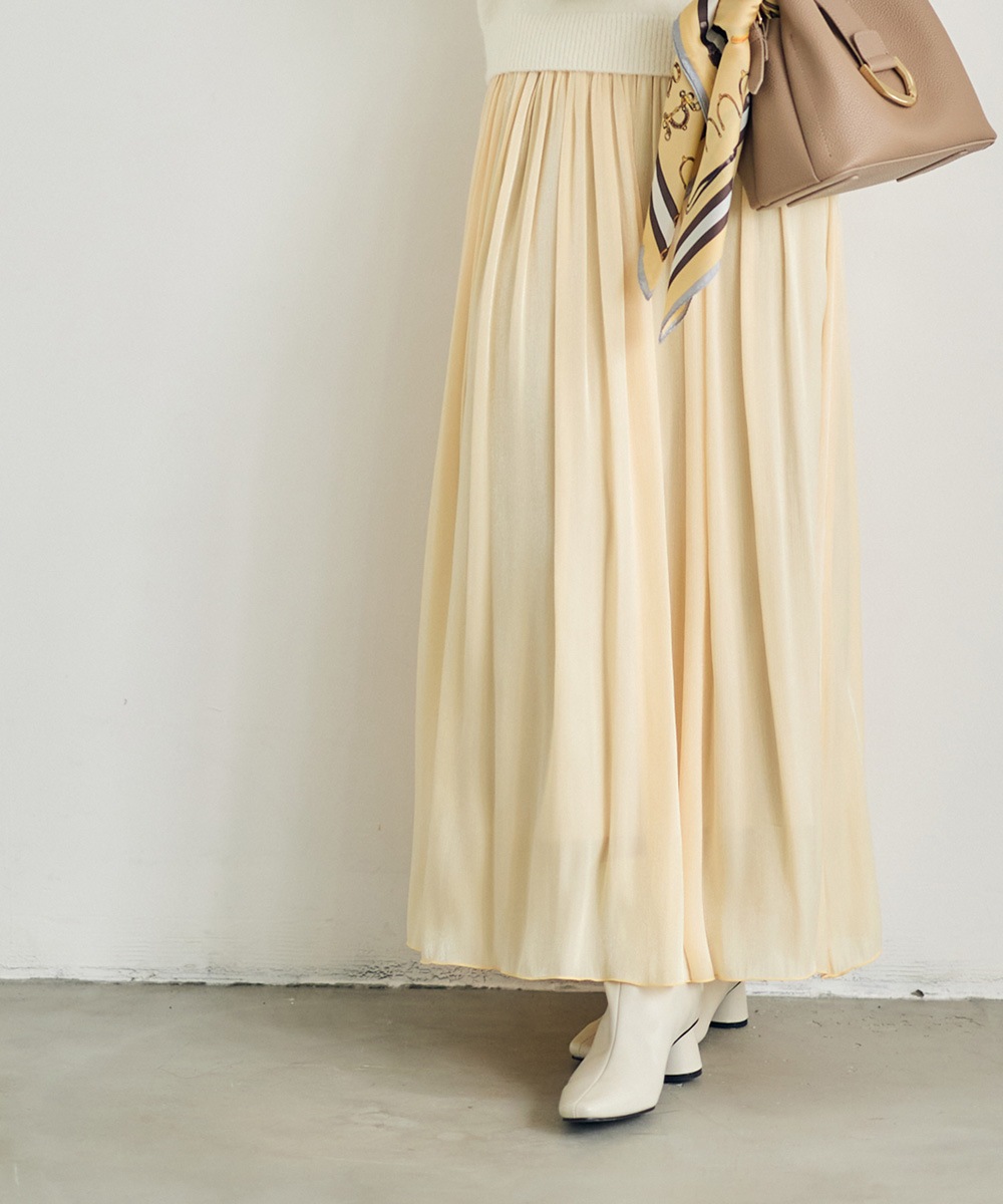 シアーラメヨーリューロングスカート - 12Twelve Agenda(トゥエルブ