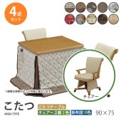 ������  4�����å� 90��75 �ϥ������� �����˥󥰤����� �ơ��֥� �� �ǥ��� ������ ���� ���� �դȤ� ��Ӥ����� ��� ��˼ ���� ���� �����奢�������������� UKT-921LO UKC-257 ��׾�Ź