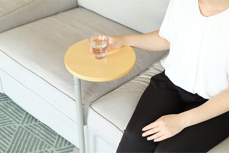 饦ɥɥơ֥ Iron Round Side Table Table ݷ ٥åɥ   ץ 奢  COLLEND 