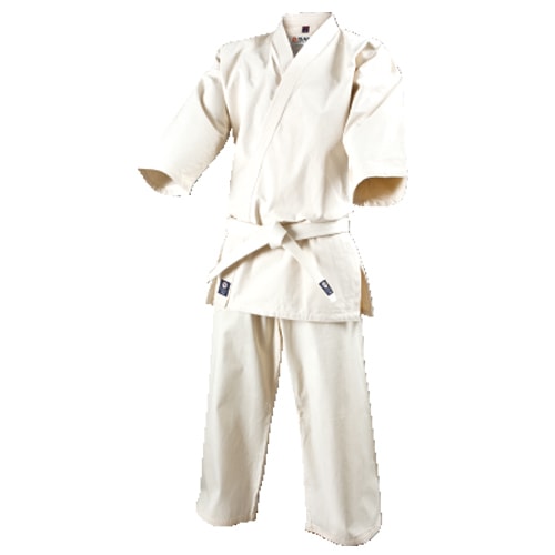 K-15　入門用未晒フルコンタクト空手衣(上下白帯付き)