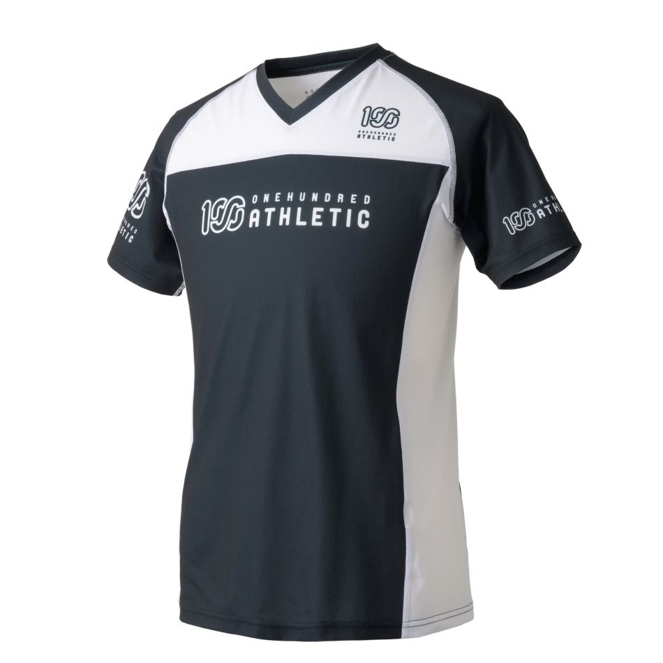 100A STRETCH DRY VNECK S/S RASH GUARD | ONEHUNDRED ATHLETIC