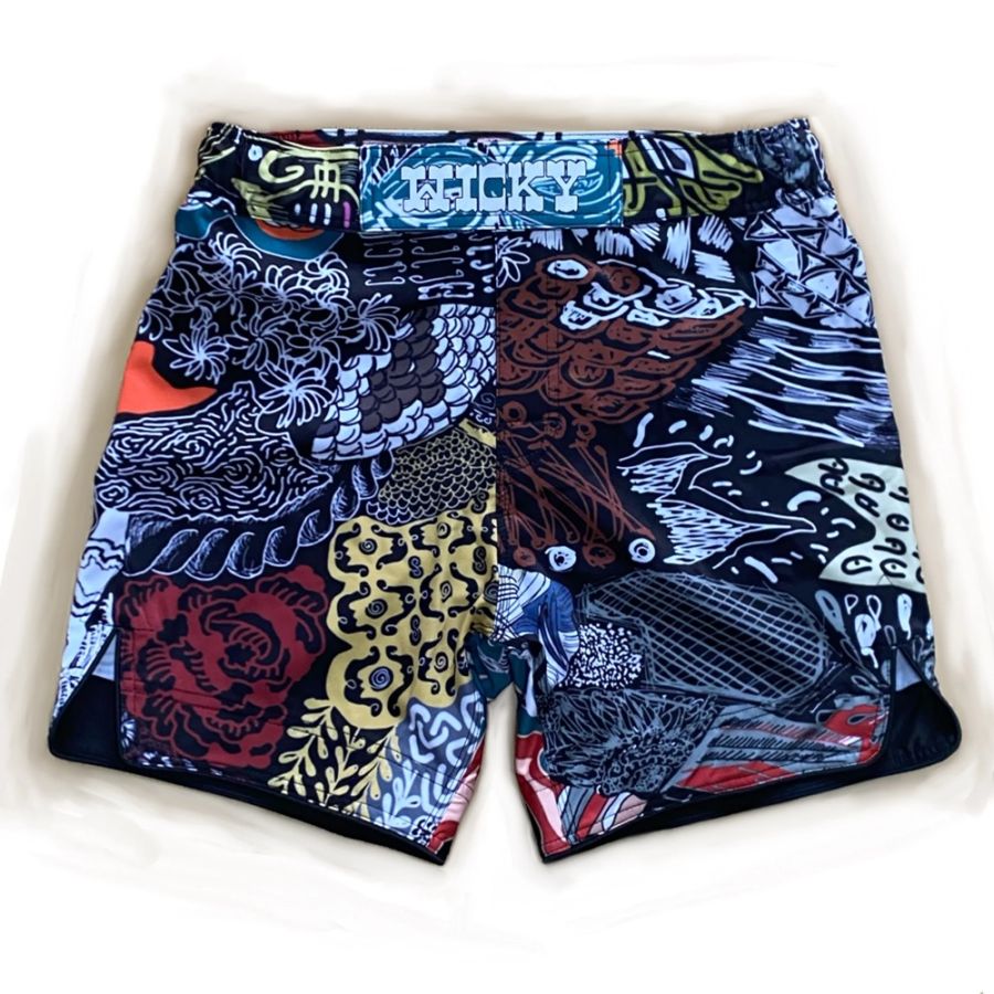 ISAMI ボクシングショーツ M ホワイト/ブルー　はじめの一歩　オーダー品 ISAMI ボクシングショーツ M ホワイト/ブルー はじめの一歩