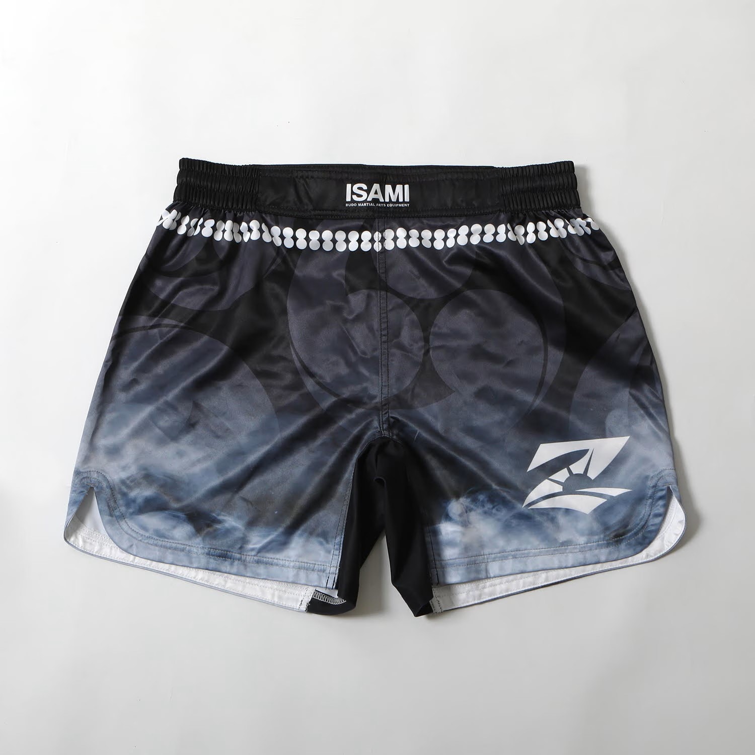 ISAMI ボクシングショーツ M ホワイト/ブルー　はじめの一歩　オーダー品 ショーツ | 格闘技プロショップ 東京イサミ