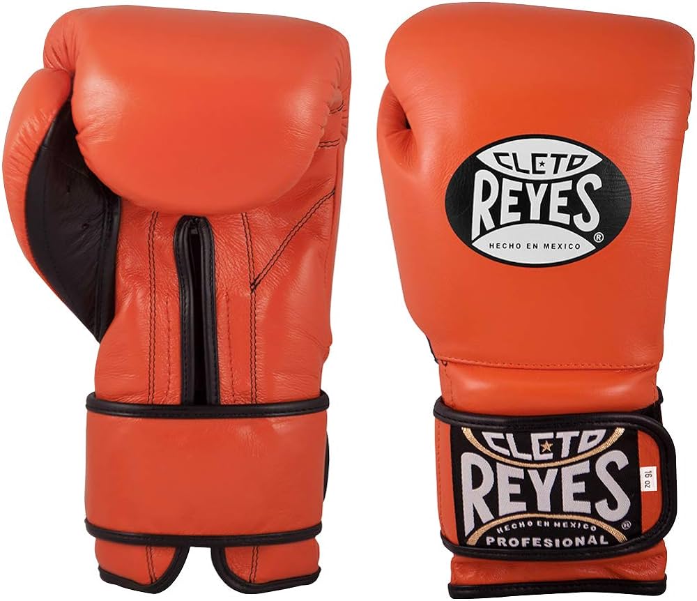 REYESスパーリンググローブ マジックテープ式・オレンジ(12oz・14oz・16oz)