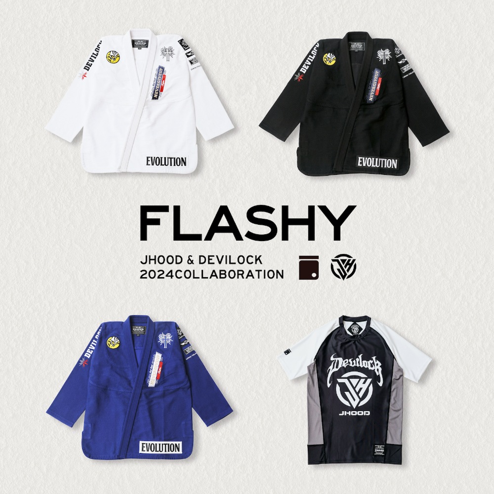 JHOOD x Devilock 半袖ラッシュガード Flashy