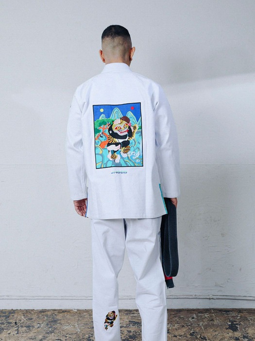 Jhood x Mali Kimono White