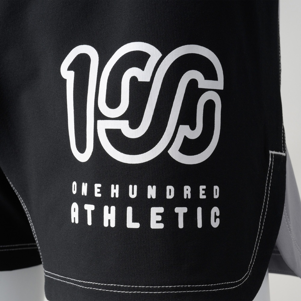 100A DRY WORKOUT SHORTS *Type-B / BICOLOR ブラック×グレー