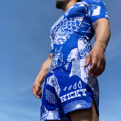 WICKY BLUE RUSH GUARD