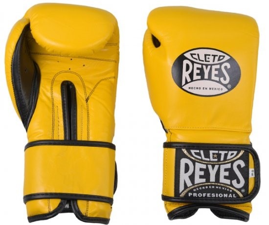 REYESスパーリンググローブ マジックテープ式・イエロー(12oz・14oz・16oz)