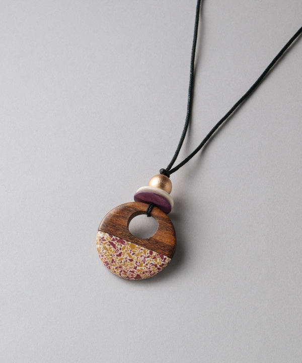 ウッドレクタングルトップネックレス A26S109 【2月中旬入荷予定