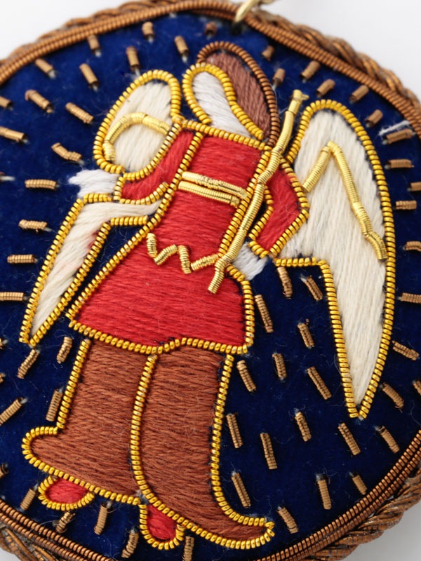 ザリ刺繍 12星座 バッグチャーム（キーホルダー） M21-2143