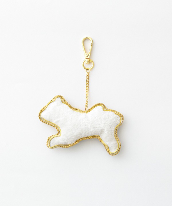 ザリ刺繍 パンダ バッグチャーム（キーホルダー）  M21-2491