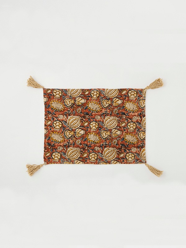 ブロックプリントランチョンマット（3カラー） M30-2161