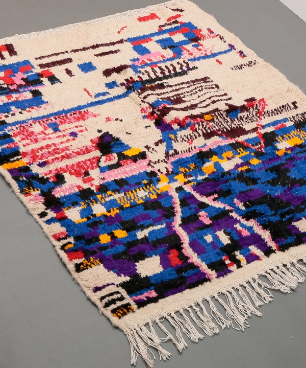【新品/一点物】モロッコのベルベルラグ 108×60　No. 6 新品/一点物】モロッコのベルベルラグ 108×60 No. 6