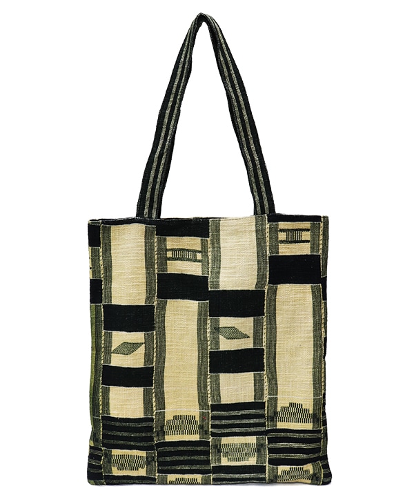 エウェクロス柄 デジタルプリント コットンフラットバッグ H25S207