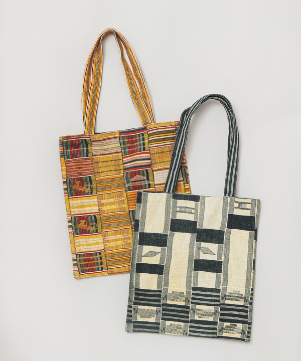 エウェクロス柄 デジタルプリント コットンフラットバッグ H25S207