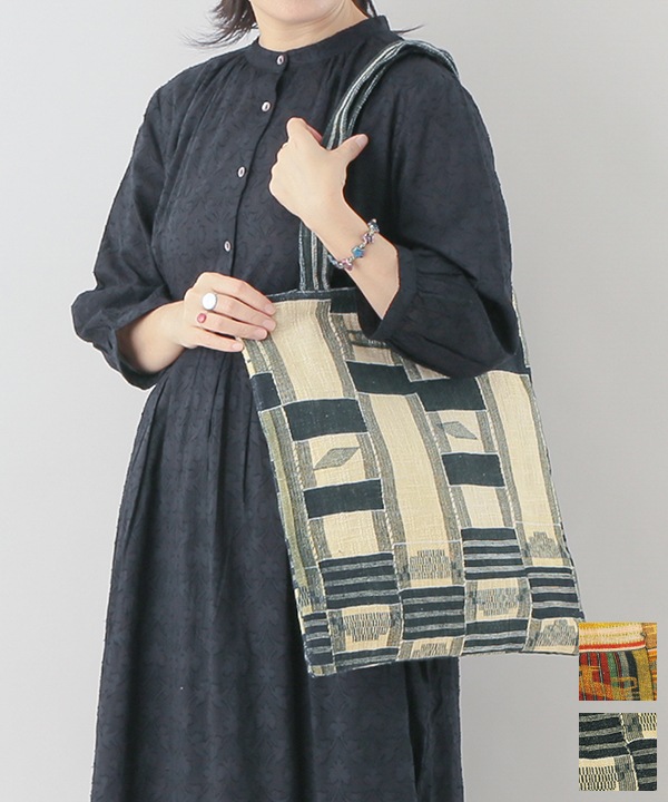 エウェクロス柄 デジタルプリント コットンフラットバッグ H25S207