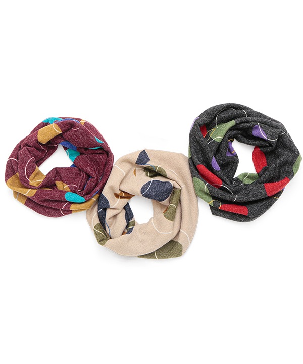 MIXドット柄スヌード（3カラー） B24W023