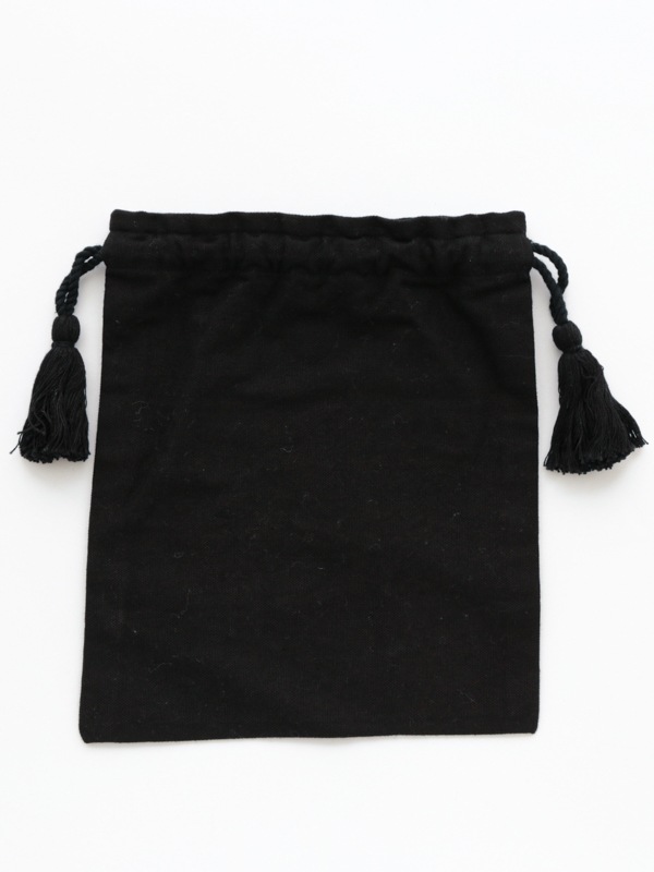 ダルメシアン刺繍巾着 20×23cm M26-1958BK