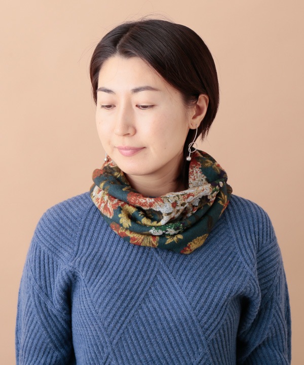 花柄スヌード（2カラー） B24W025